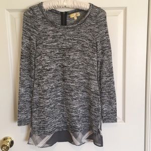 Light, soft, gray Princess Vera Wang tunic sweater